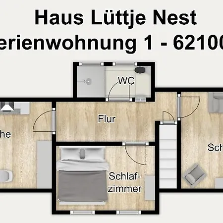 Haus Luettje Nest 1 Apartmán